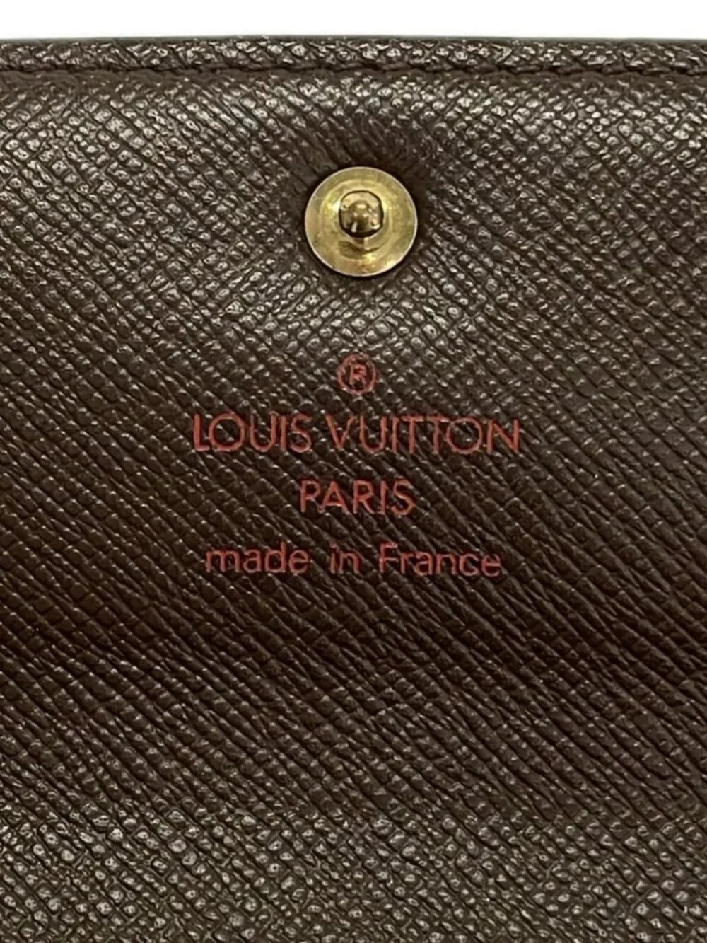 LOUIS VUITTON Porte Tresor Etui Papier N61202 Ebene Damier SP0015 Damier Canvas